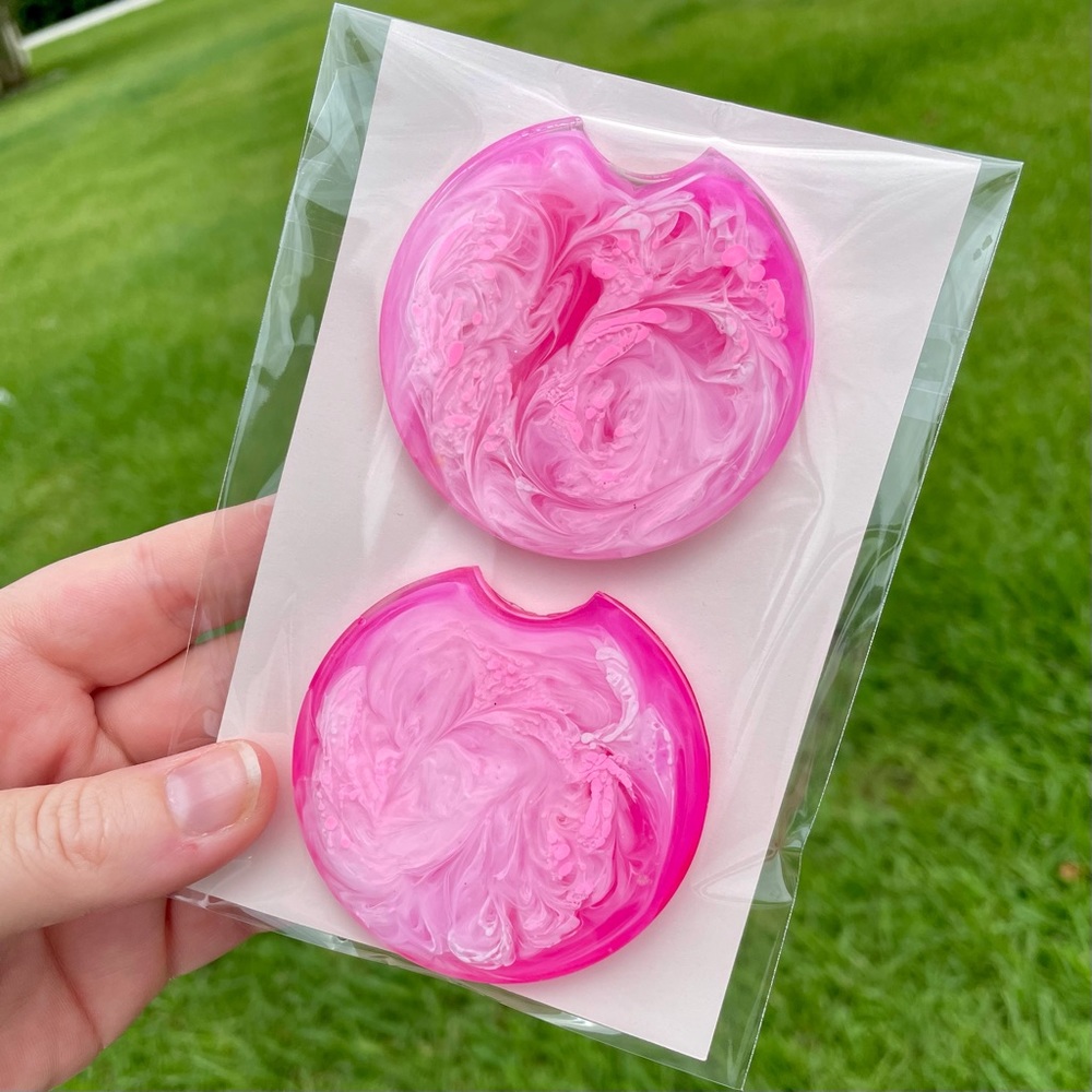 Custom car coasters